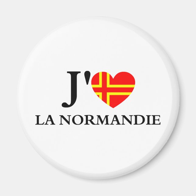I love Normandy Magnet (Front)
