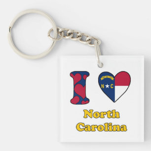 I love North Carolina Keychain