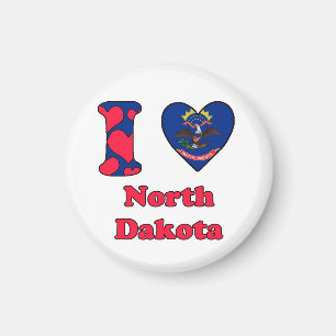 I love North Dakota Magnet