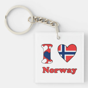 I love Norway Keychain