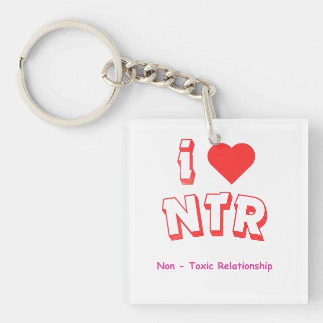 I love NTR Keychain (Front)