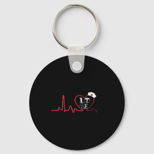 I Love Nurse Funny Medical Assistant Occupation Keychain