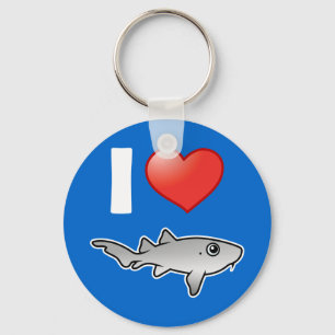 I Love Nurse Sharks Keychain