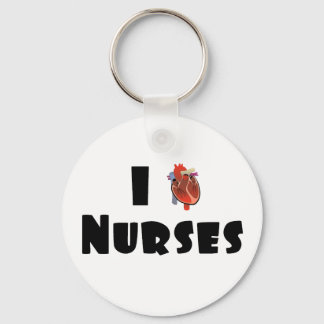 I love nurses keychain