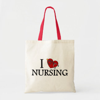 I Love Nursing Tote Bag