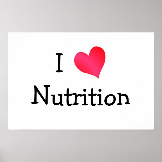 I Love Nutrition Poster (Front)