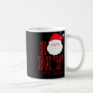 I Love Ny At Christmas Santa Claus Coffee Mug
