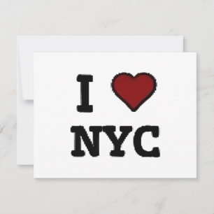 I Love NYC heart Invitation