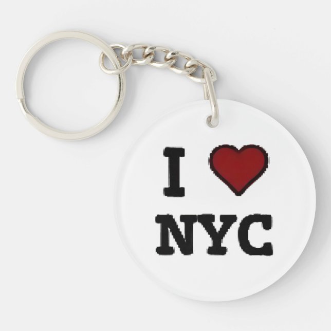 I Love NYC heart Keychain (Front)