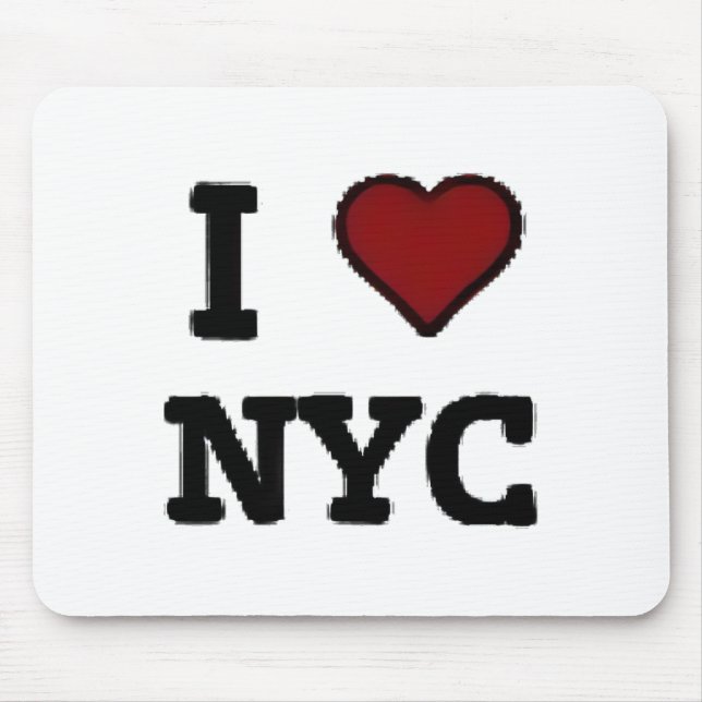I Love NYC heart Mouse Pad (Front)