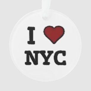 I Love NYC heart Ornament