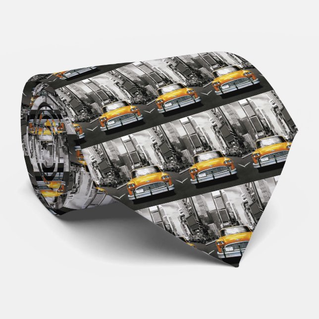 I Love NYC - New York Taxi Tie (Rolled)