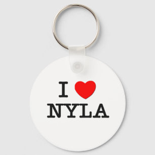 I Love Nyla Keychain
