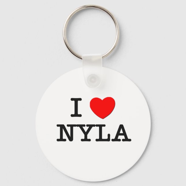 I Love Nyla Keychain (Front)