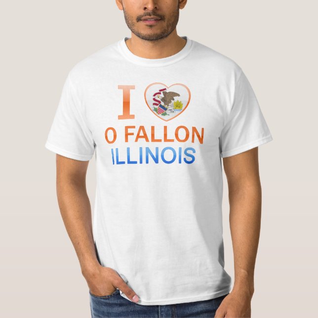 I Love O Fallon, IL T-Shirt (Front)