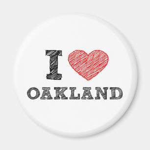 I Love Oakland Magnet