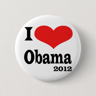 I Love Obama4x4 2 Inch Round Button