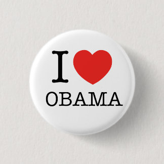 I love Obama 1 Inch Round Button