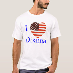 I Love Obama Custom T-Shirt