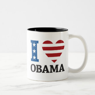 I Love Obama Mug