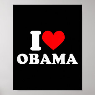 I Love Obama T Shirt I Heart Obama Tee_1  Poster