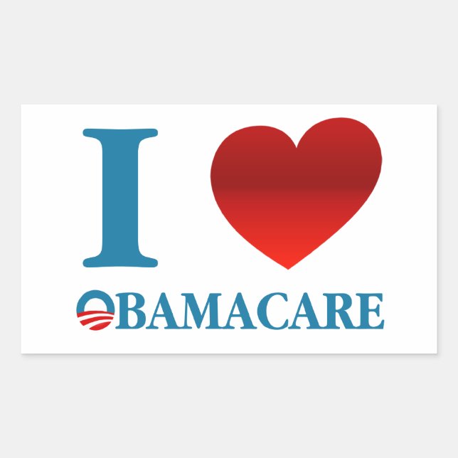 I Love Obamacare Sticker (Front)