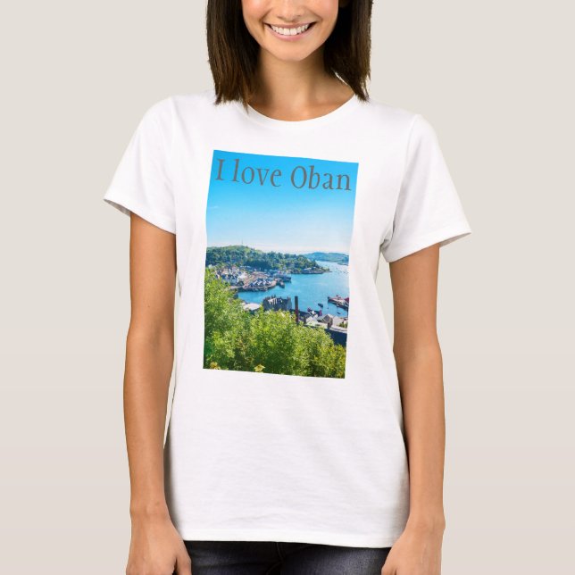 I love Oban,personalized Tshirt (Front)