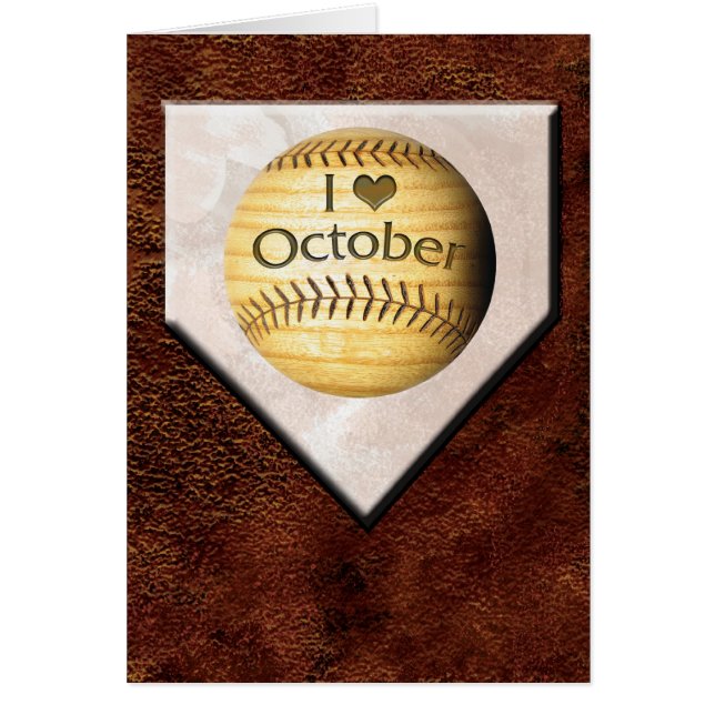 I Love October Card (Front)