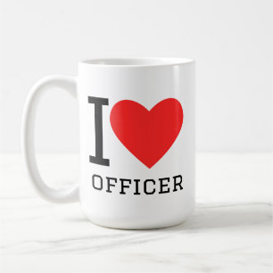 I love officer coffee mug