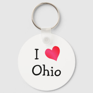 I Love Ohio Keychain