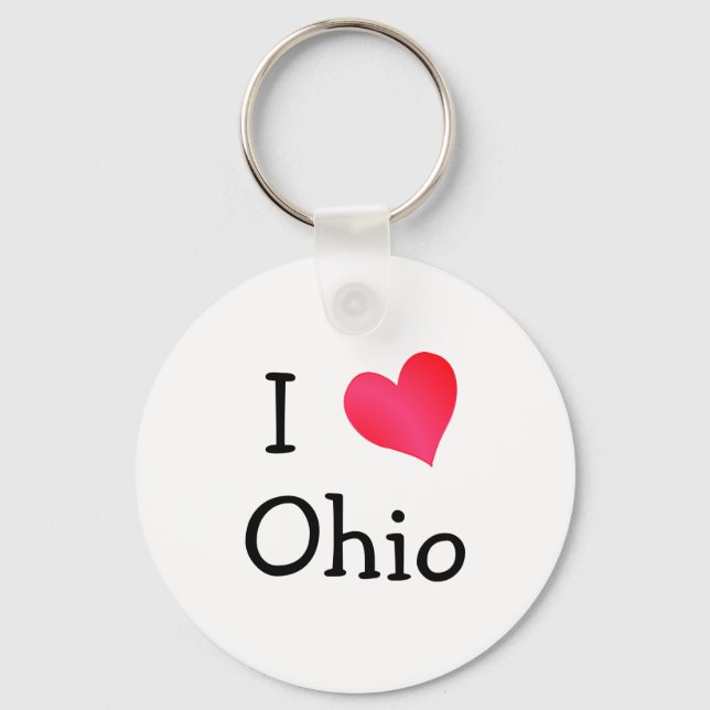 I Love Ohio Keychain (Front)