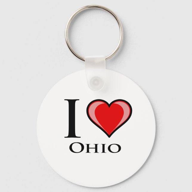 I Love Ohio Keychain (Front)