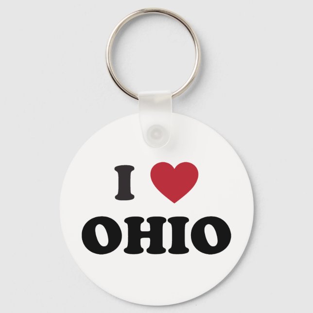 I love Ohio Keychain (Front)