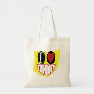 I Love Ohio Smiling Happy Face Tote Bag