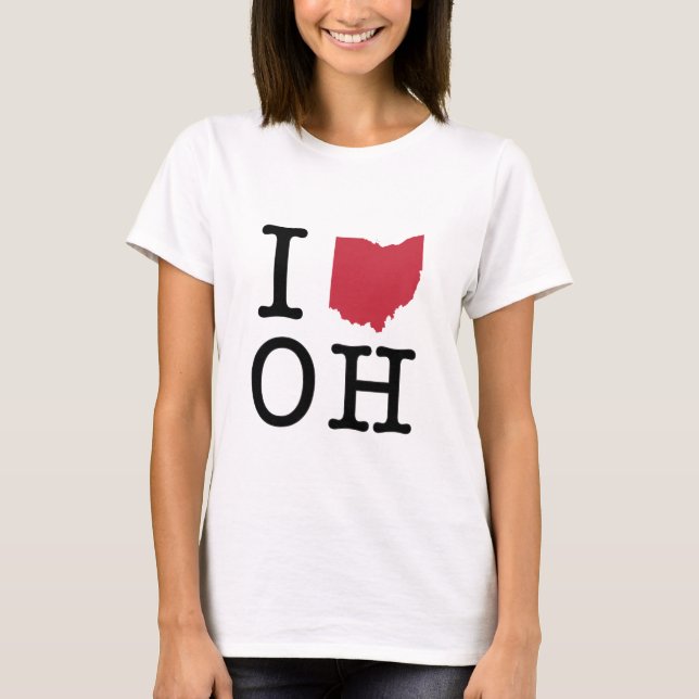 I Love Ohio T-Shirt (Front)