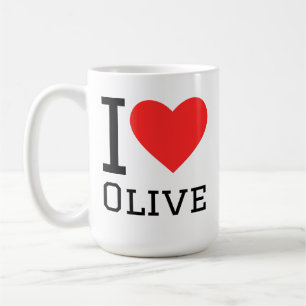 I love oil olive coffee mug
