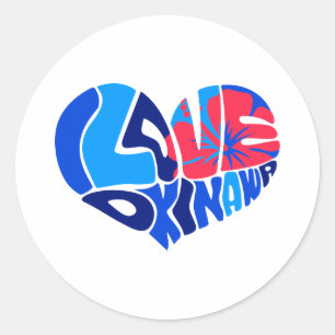 I Love Okinawa Sticker