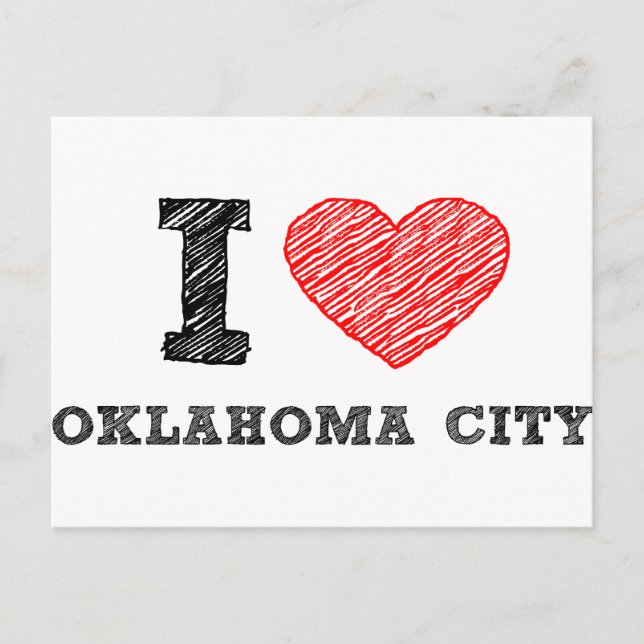 I Love Oklahoma City Postcard (Front)