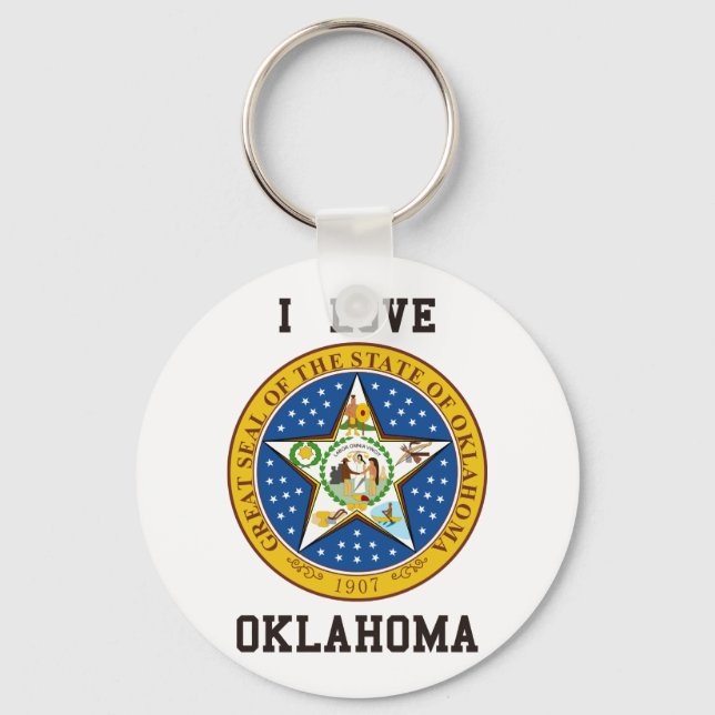 I Love Oklahoma Keychain (Front)