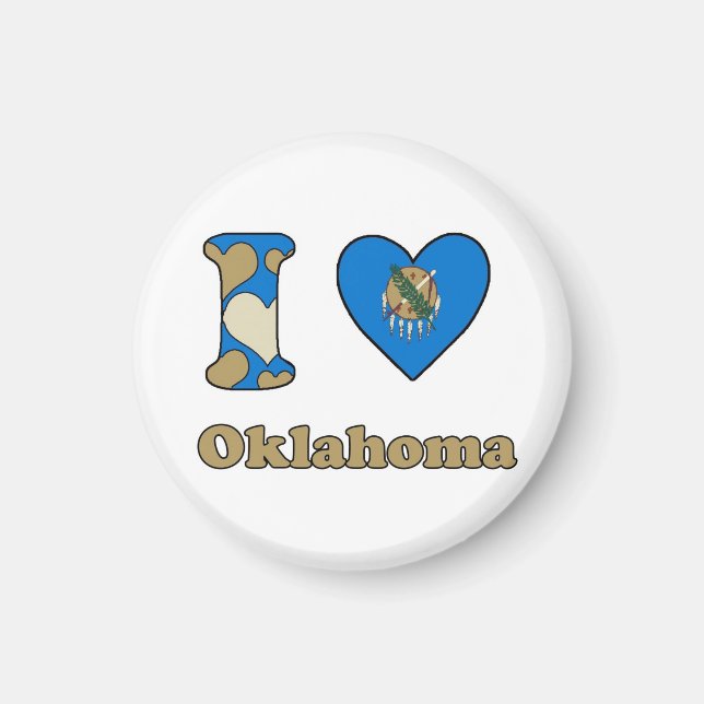 I love Oklahoma Magnet (Front)