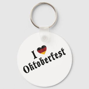 I Love Oktoberfest Keychain