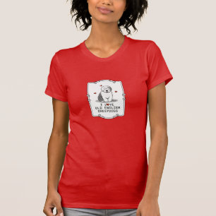 I Love Old English Sheepdogs (Grey 1) Cute OES T-Shirt