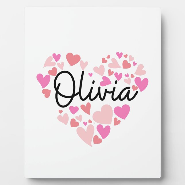 I love Olivia Plaque (Front)