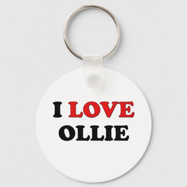 I Love Ollie Keychain (Front)
