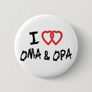 I Love Oma & Opa 2 Inch Round Button