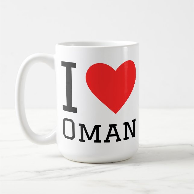 I love oman coffee mug (Left)