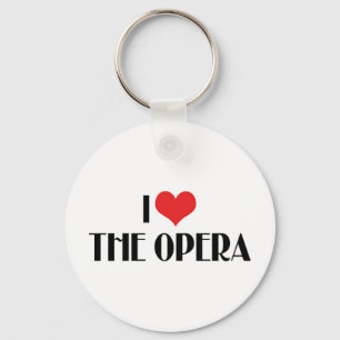 I Love Opera Keychain