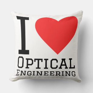 I love optical engineering throw pillow