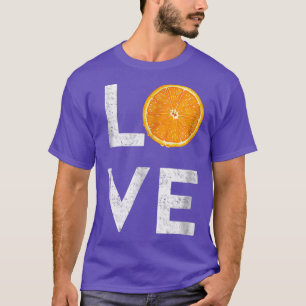 I Love Oranges Tropical Fruit T-Shirt