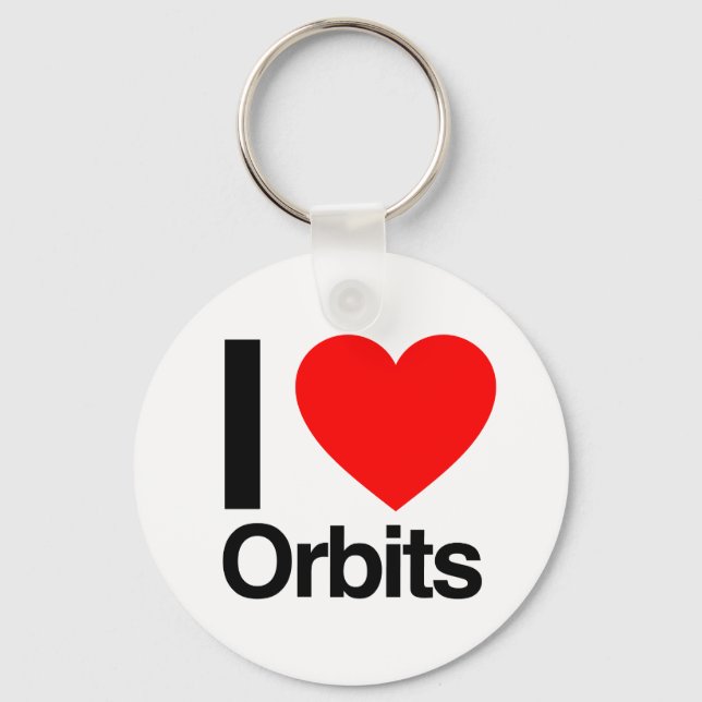 i love orbits keychain (Front)